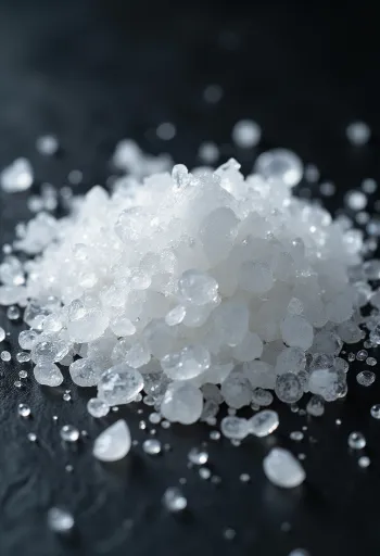 Citric acid fine crystalline powder in a small bowl and on a wooden spoon
