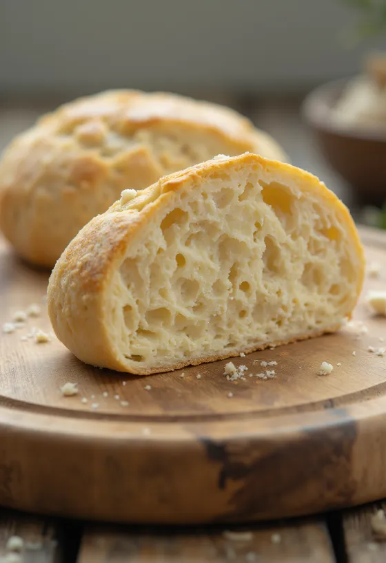 Fresh and dried yeast in small bowl and on board, light background