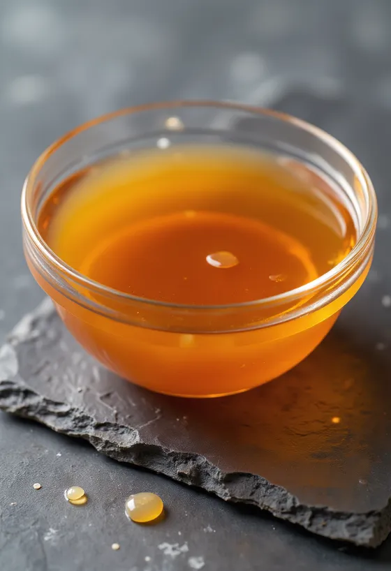 Fish sauce in a ceramic bowl surrounded by sea salt and fermentation vessels