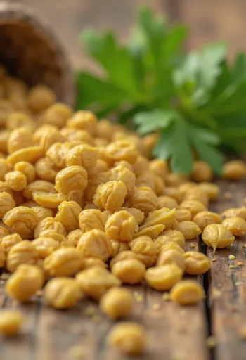 Ground coriander in a bowl alongside whole seeds on a kitchen surface
