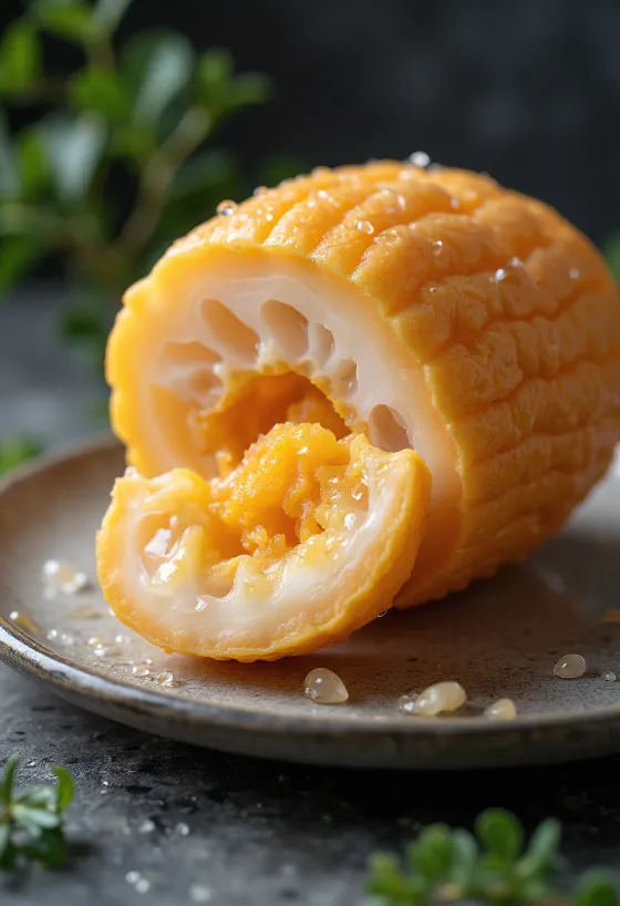 Dried Mashua tubers showing vibrant colours.