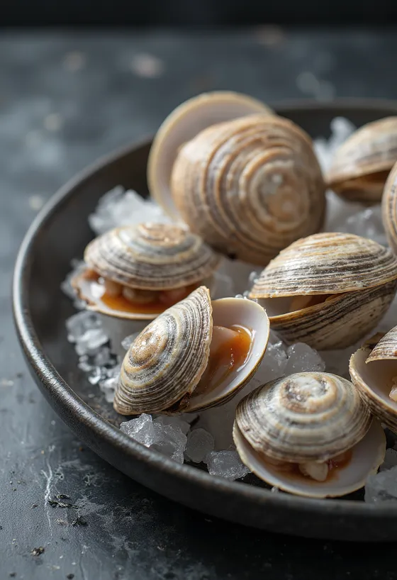 Fresh Cherrystone clam meat ready for cooking