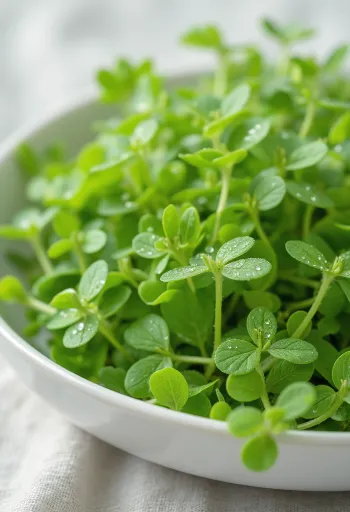 Fresh Common Chickweed plant with small white flowers.