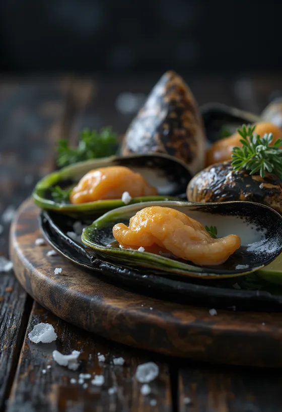 Green-Lipped Mussel meat showing distinct colour