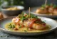 Saltimbocca with lemon butter sauce, rich veal cutlet served with prosciutto and sage