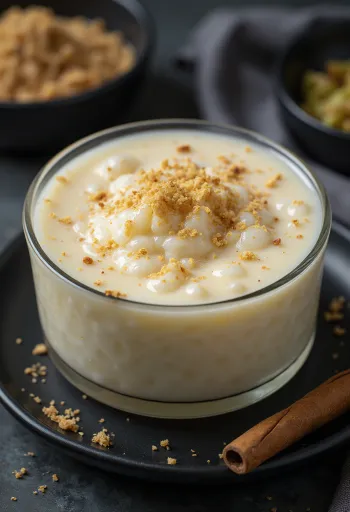 Kharvas served with condensed milk