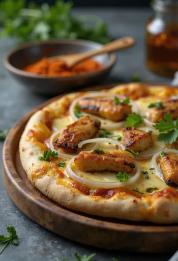 Pizza Ghanaian Style served