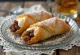 Rum and raisin cannoli served on a plate