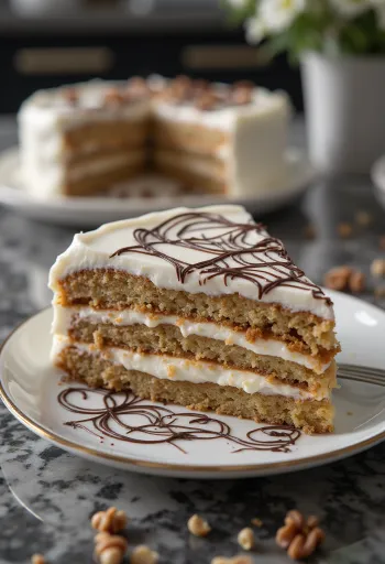 Esterházy cake served