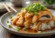 Garlic miso stuffed katsudon freshly served