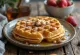 Wholemeal waffles with fruit and honey