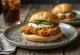 Fried Chicken Bao with crispy chicken breast and cucumber