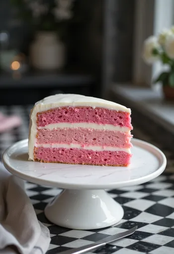 Ombre cake with gradient layers