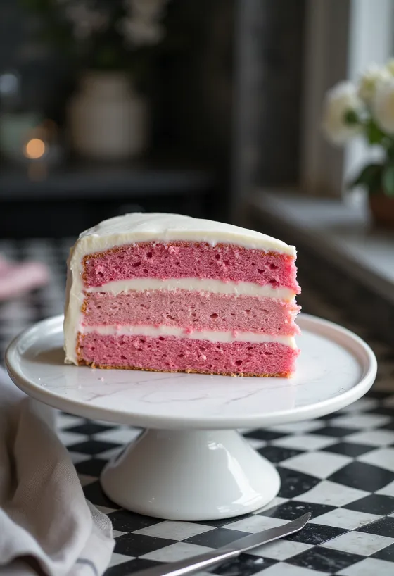 Ombre cake with gradient layers
