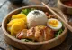 Takuan bento box, served with ginger pickle