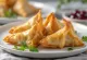 Duck samosas served