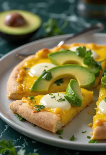 Pizza Peruana served