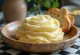Homemade kajmak with creamy texture in a bowl