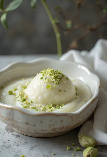 Cardamom parfait served