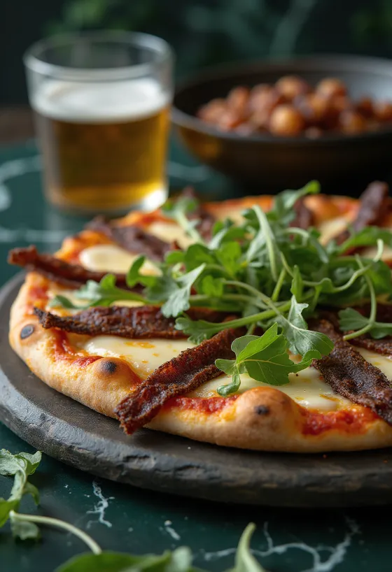 Pizza Sudafricana served