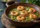 Prawn Açorda, fresh bread pieces with prawns, garlic and parsley
