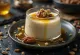 Pecan panna cotta served