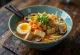 Kyoto-style ramen with light vegetable broth, tofu and egg