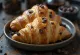 Chocolate chip croissants served