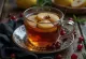 Pear and redcurrant tea freshly served
