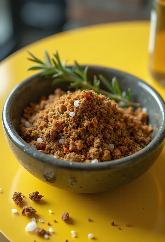 BBQ Italian herb marinade mix in a bowl
