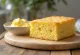 Slices of milky cornbread served rustically