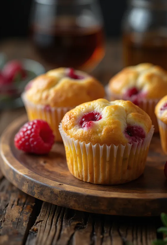 Raspberry Cupcake served