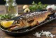 Shioyaki trout, beautifully browned and served with fresh parsley