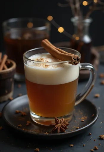 Oak-aged cider served in a glass