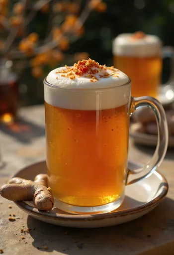 Fiery spiced cider served in a glass