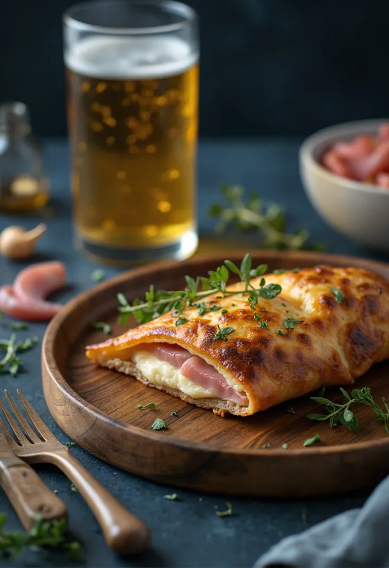 Freshly baked Buckwheat Calzone