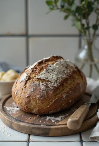 Ruisleipä classic rye bread slices freshly baked