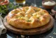 Buttery dough focaccia served
