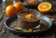 Orange chocolate parfait served