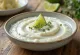 Creamy rosemary lime sauce served