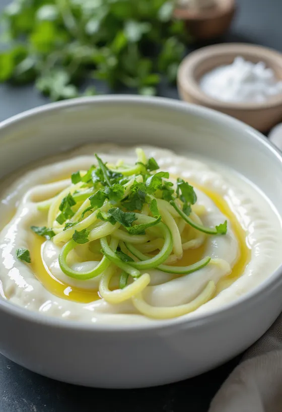Mint yoghurt sauce served with grilled meat