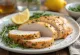 Roast turkey breast served