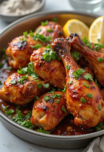 Tandoori chicken served with naan bread and salad