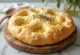 Sourdough focaccia served