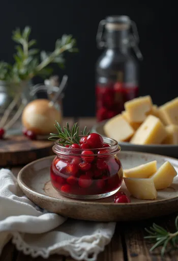 Bowl of cranberry chutney