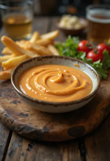 Chipotle mayonnaise served with chips