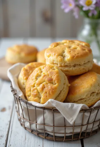 Spelt flour scones served