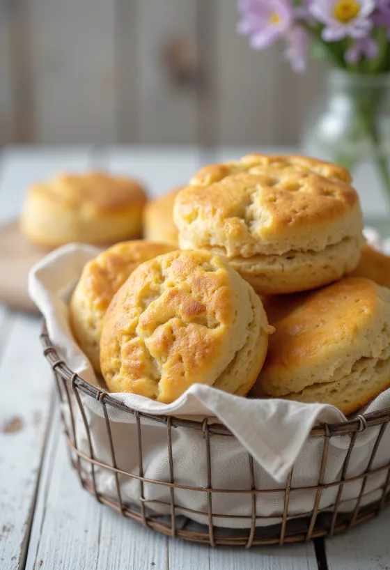 Spelt flour scones served