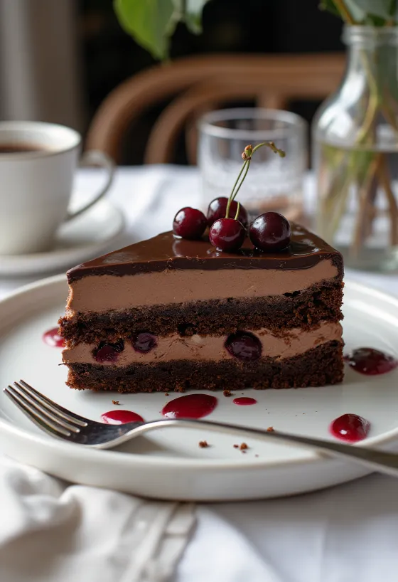 Lúdláb cake served