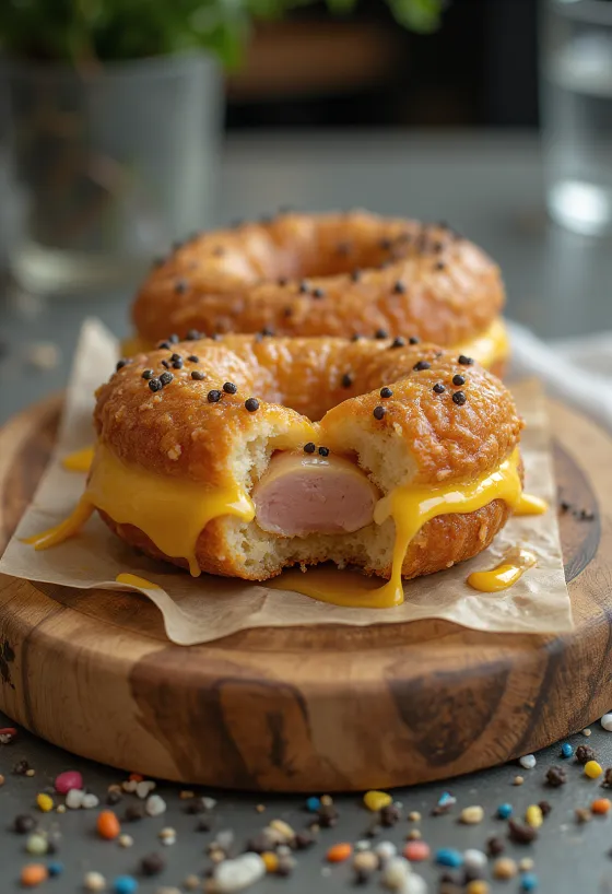 Pork Roll Doughnut served fresh